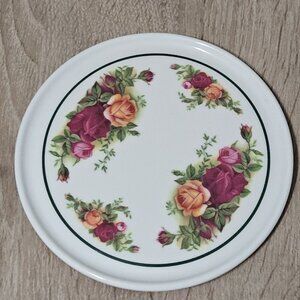 Cloverleaf Old Country Roses Melamine Teapot Stand
